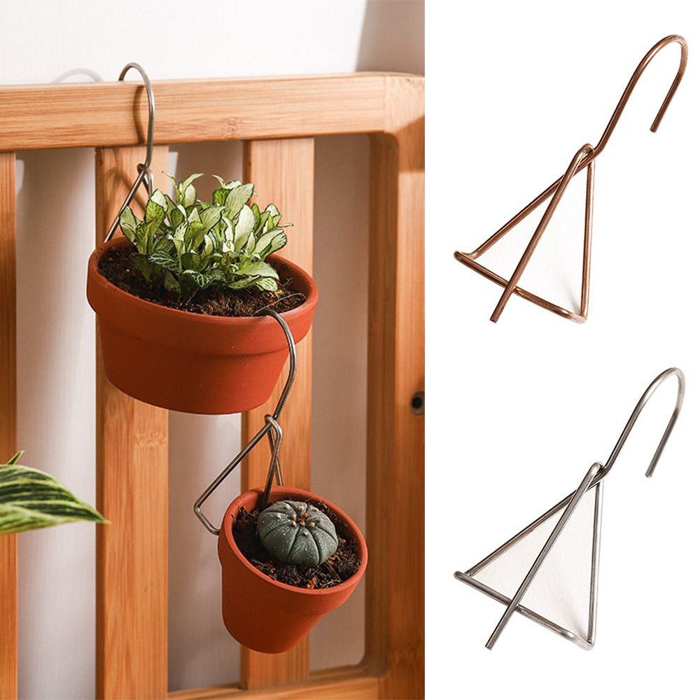 Stainless steel Terracotta Pots Hangers Garden Supplies Wall Clay Pot Pendant Flower Rack