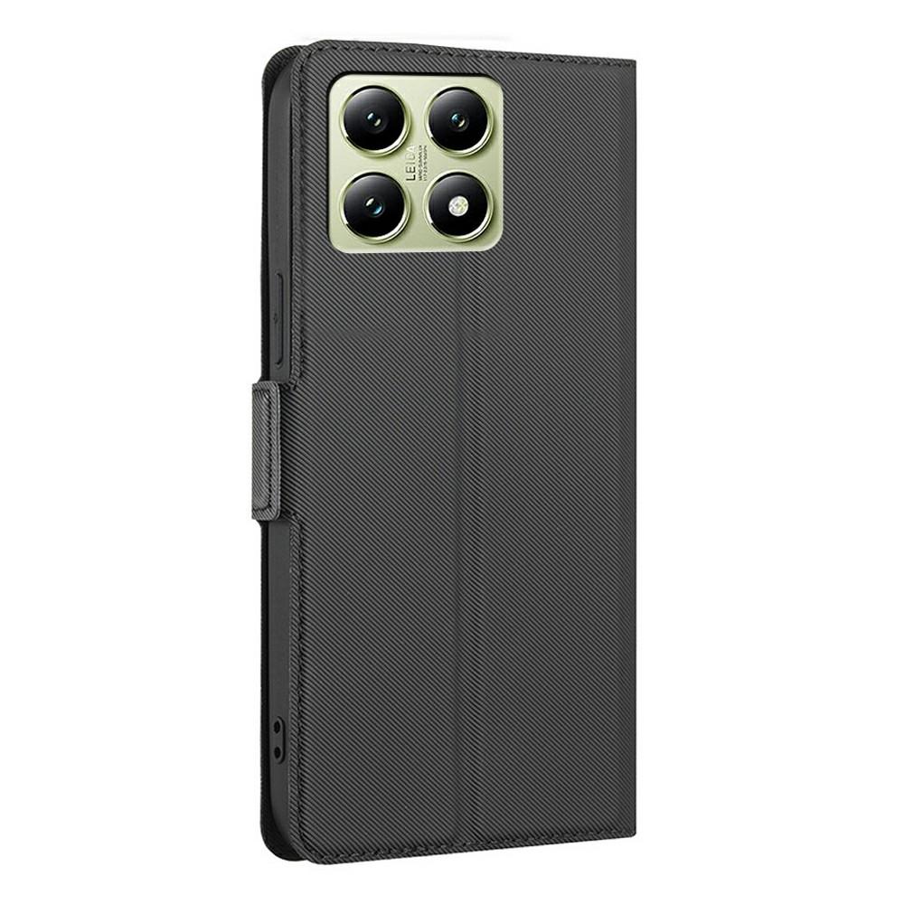 For Xiaomi 14T Case Card Holder Twill Texture Leather Phone Cover