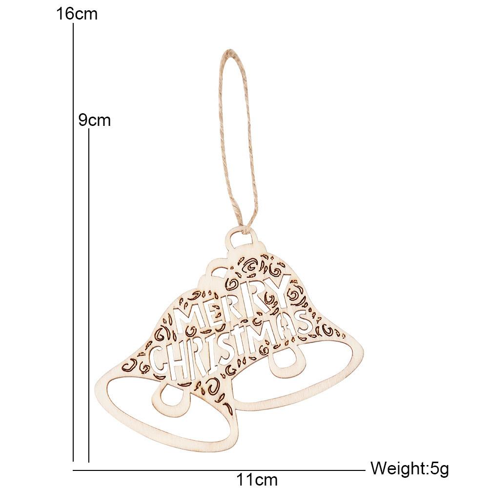 Wooden Christmas Whimsical Decorations Including Laser Cut Bells For A Joyful Celebration