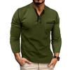 Fashionable Men's Long-Sleeved T-Shirt Breathable and Cool Men's Top