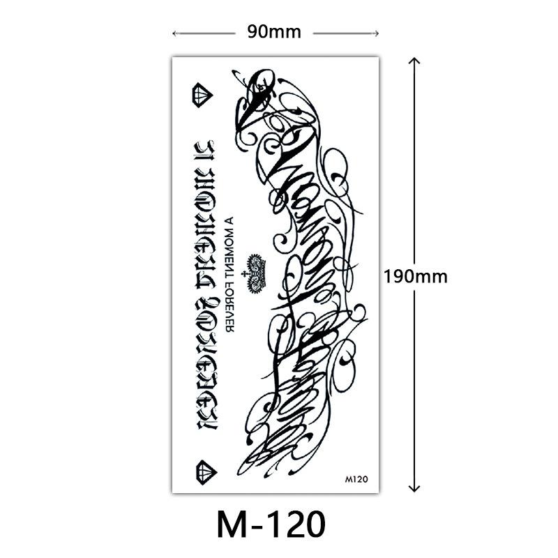 Waterproof Three-Dimensional Color Print Tattoo Sticker, Butterfly Flower Animal Tattoo