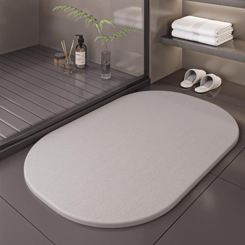 

Твердый впитывающий коврик из диатомовой грязи, нескользящий коврик для ног у двери туалета, впитывающий коврик для туалета, коврик для пола в ванной. 80x120cm31.5x47.2in