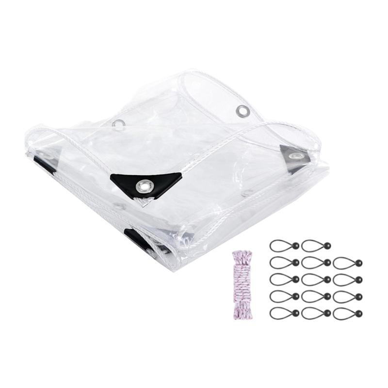 

Прочный чехол из ПВХ для курятника с веревкой и усиленными краями для уличного укрытия птицы и зимней изоляции 1