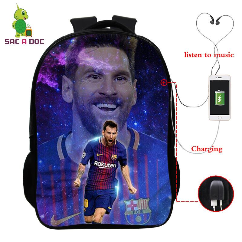 3D Digital Printed Backpack With Usb Full Color Backpack