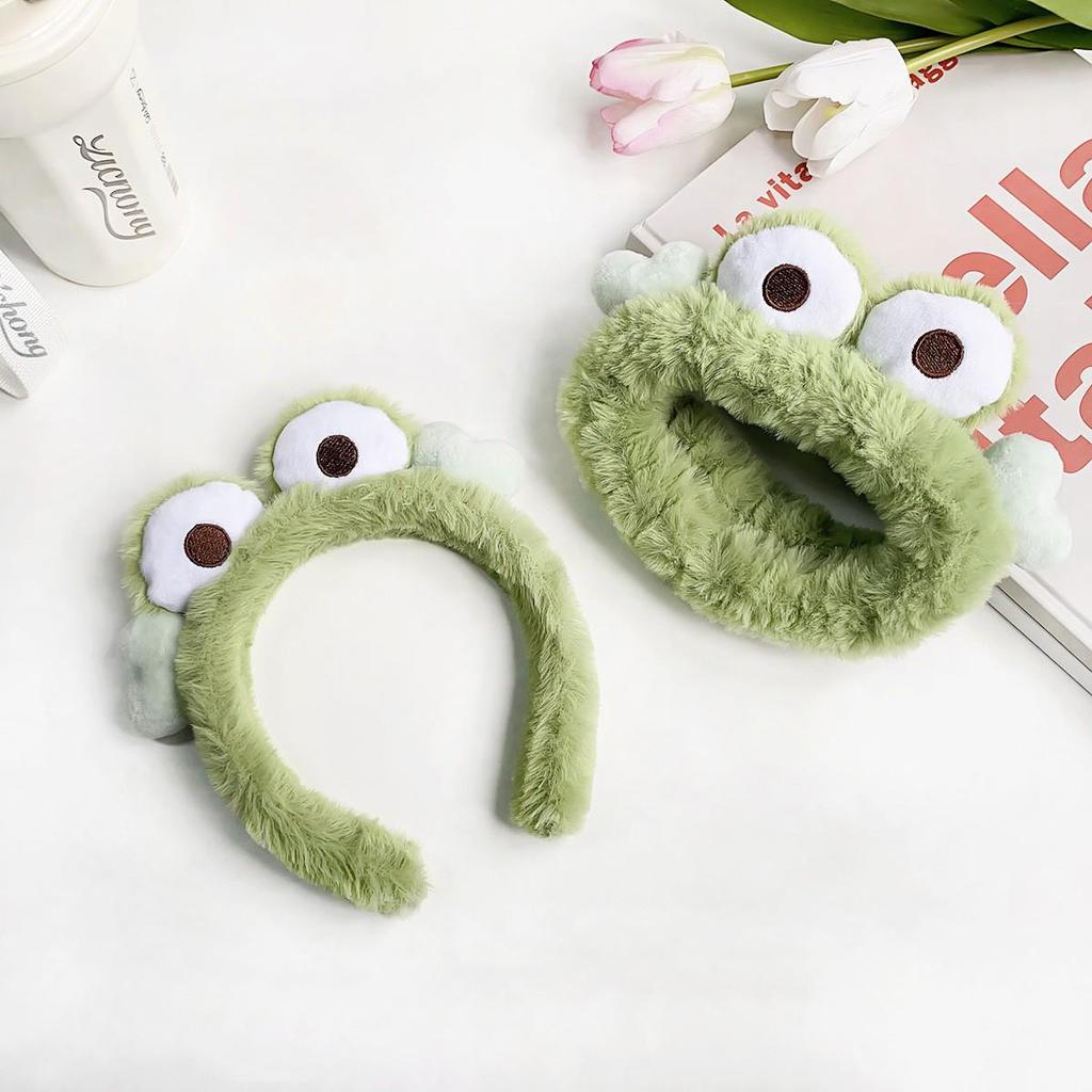 Autumn/Winter Plush Cartoon Heart Headband for Face Washing - Sweet Girly Hair Accessory