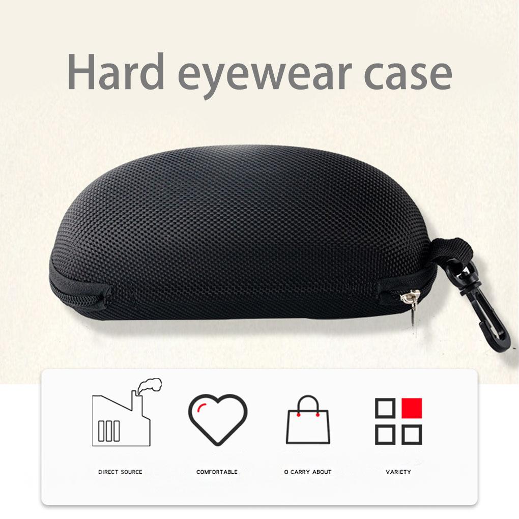 Brillenbox Aufbewahrungskoffer Sonnenbrillenbehälter Schutz Outdoor-Zubehör Reisen Große Kapazität Reißverschlusstasche