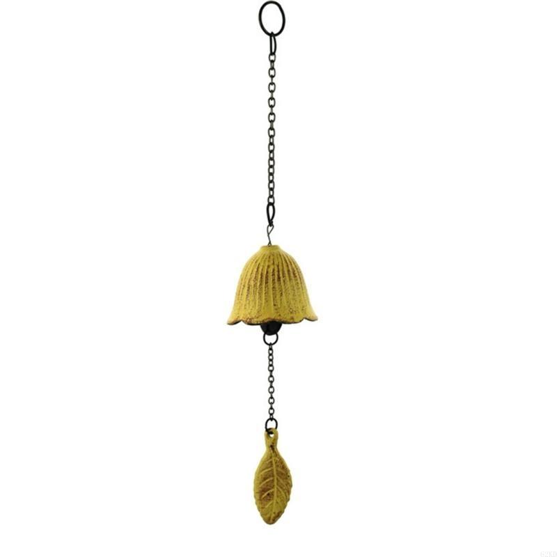 62KD Retro Japanese Iron Wind Chimes Durable Material, Soft Sound Outdoor Garden Decoration, Lucky Temple Bells