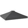 Gazebo Roof Replacement UV50+ Waterproof Pop Up Canopy Cover with 8 Drainage Holes 3 X 3 M Dark Grey