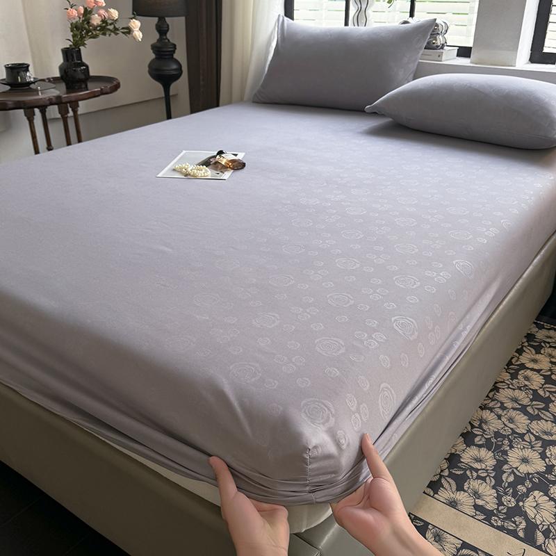 

Комплект простыней размера «кинг» однотонный с принтом простыня на резинке для двуспальных кроватей сабанас размера «кинг» простыни с принтом «розы» для кровати Single90x200x25cm1pc