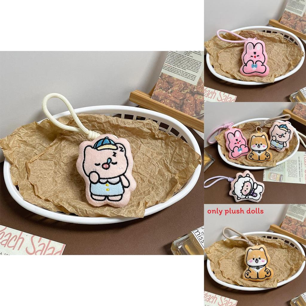 Plush Dog Pig And Rabbit Keychain With Pp Cotton Filling For Gift And Collection