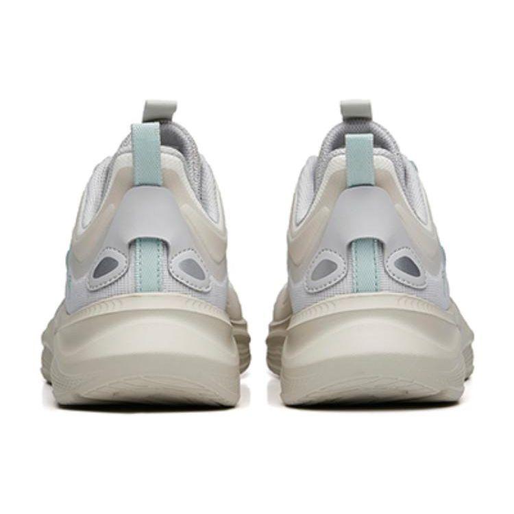 Anta Ling Yun Soft Comfortable Shock Absorbing Durable Low Top Running Shoes Men Sneakers Gray White Green 112225541R-7