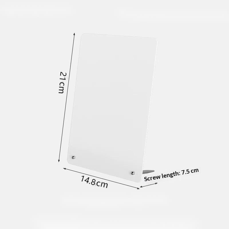 1Pcs Creative Metal Magnetic Board Photo Display Diy Desktop Message Board Rounded Corners Ironwork Sign Note Board For Coffee S