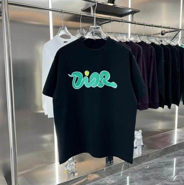 2026 Spring_Summer New Style Trendy Snake Animal Letter Printed Casual Loose Cotton Short Sleeves for women T-shirt