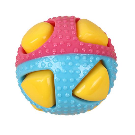 

Squeaky Dog Ball Dog Chew Toy Teeth Cleaning Toy Interactive Dog Fetch Ball for Aggressive Chewers Outdoor Training