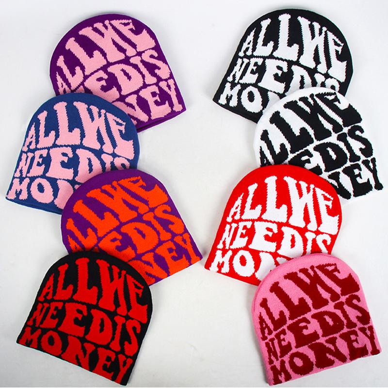 Căciulă Tricotată Vintage Y2K Lână Acril Femei Beanie Iarnă Căciuli Calde Harajuku Hip Hop Casual Skullies Căciulă de Exterior