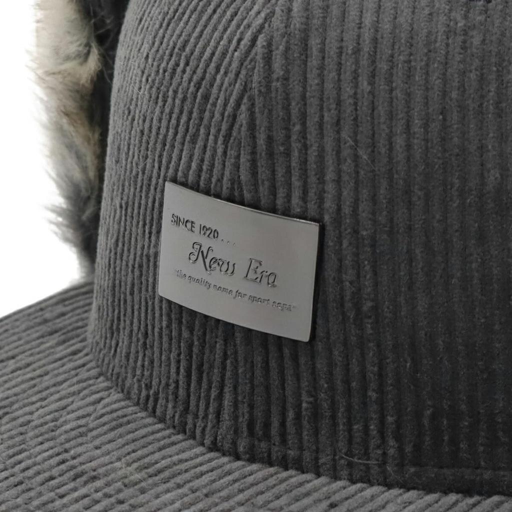 New Era 59FIFTY Dogear Metal Plate ONSPOTZ Size 7 Dogear 8W Corduroy Metal Cap, Exclusive, Gray, 1/4 (59Fifty Plate)