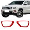 Front Fog Light Cover Lamp Frame Trim Bezel For Jeep Grand Cherokee 2014-16 Red