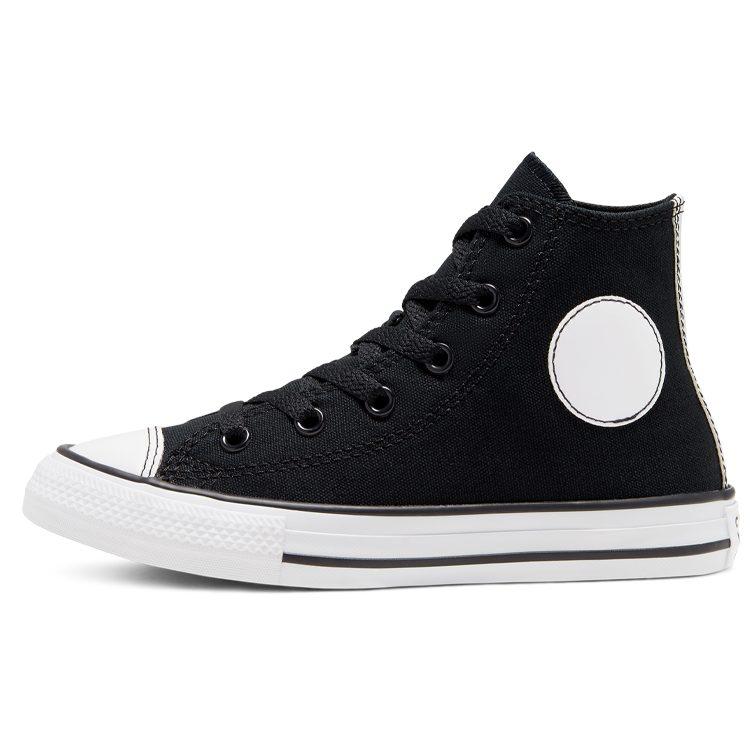 Converse Chuck Taylor All Star Comfortable High Top Kids Canvas Shoes Black Teenagers 668431C