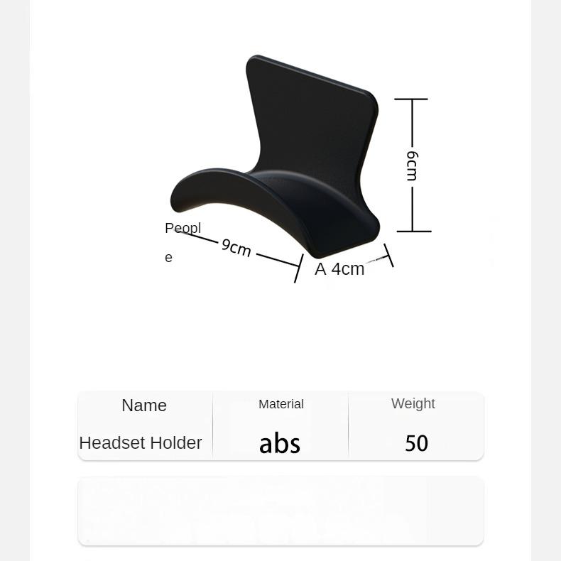 Delmesiz Kulaklık Braketi Kulaklık Saklama Kancası Yeni ABS Malzeme 2