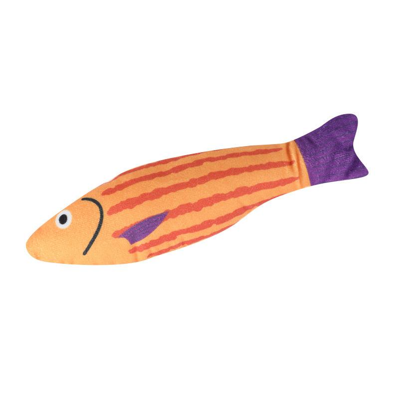 Cat Toys, Cat Teasing Pillows, Cat Plush Fish Toys, Self-entertaining Plush Printed Toys, New Fish Making Sounds Toys