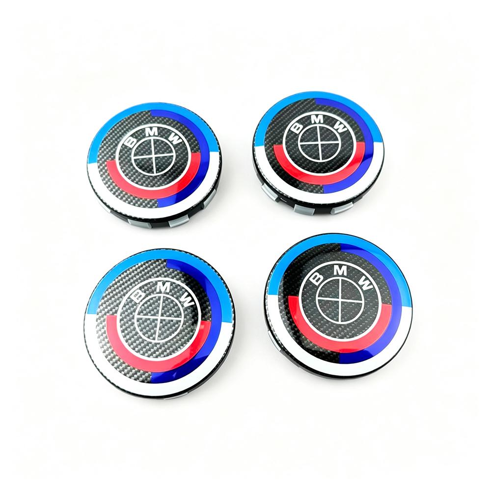 BEKV7 4pcs 56MM 68MM Car Wheel Hub Center Cap Badge For BMW X1 3 X5 E70 E71 M3 F30 F20 F10 F11 G30 E36 E46 E53 E90 E91 E60 E61 E93