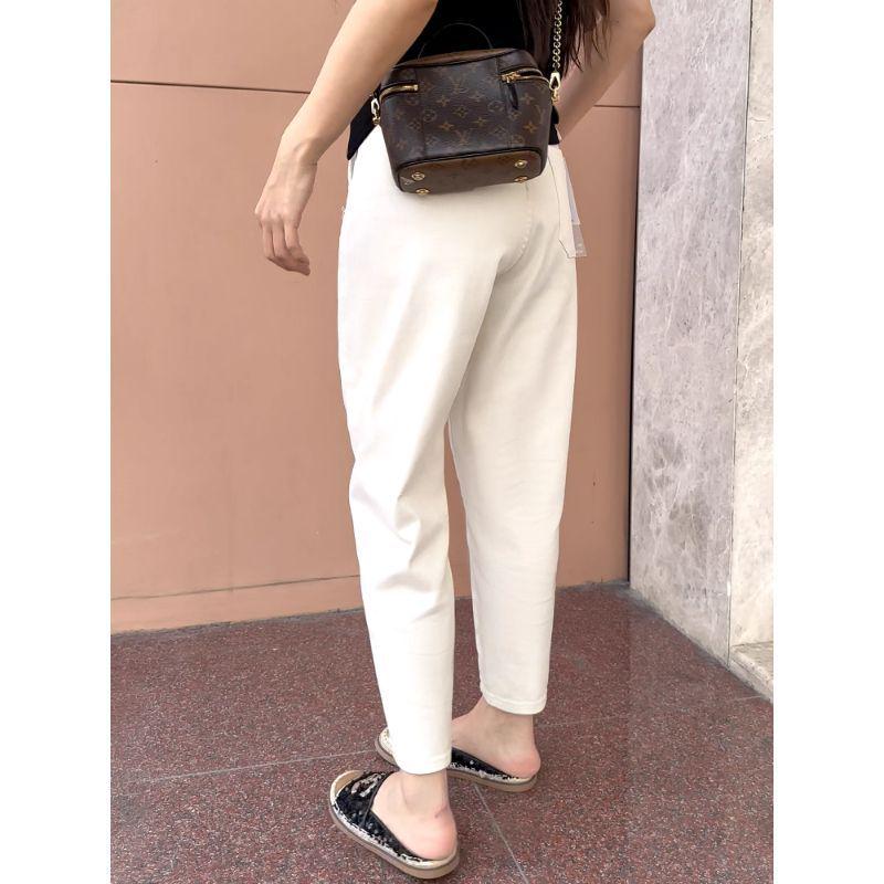 2025 Spring/Autumn Plus Size Harem Jeans for Pear-Shaped Women - Slimming & Hip-Covering Cropped Dad Jeans