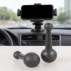 Multiple Size Ball Head Adapter Set Double Ball Adapter for Various Mounts Including Phone and Navigation Holders