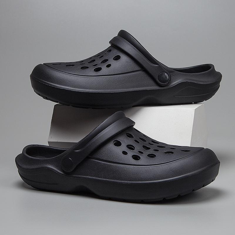 Fashion Summer New Fashion Outer Wear Garden Shoes Men's Sandals Breathable Driving Beach Casual Shoes Couples Thick Bottom EVA Slippers