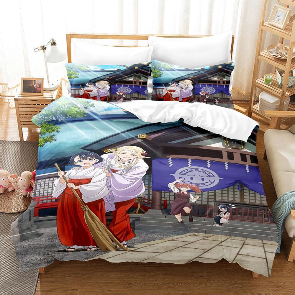 Koito Koganei Elda Bedding Set Single Twin Full Queen King Size Bed Set Adult Kid Bedroom Duvet Cover Sets Anime Bed Sheet Set