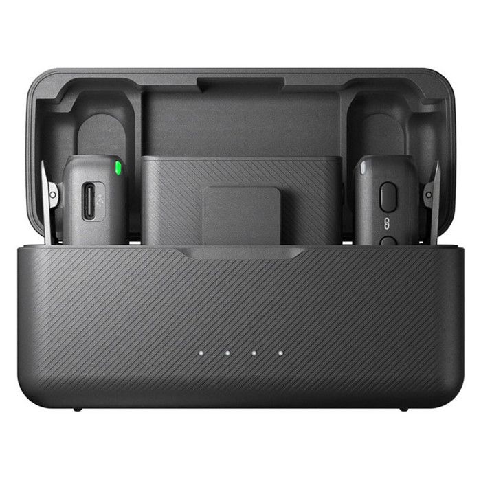 Microphone sans fil - DJI - Mic - 2 émetteurs + 1 récepteur - Portée 250 m - Écran OLED - 14h d'enregistrement