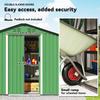 6.5 x 3.5ft Metal Garden Storage Shed - Green