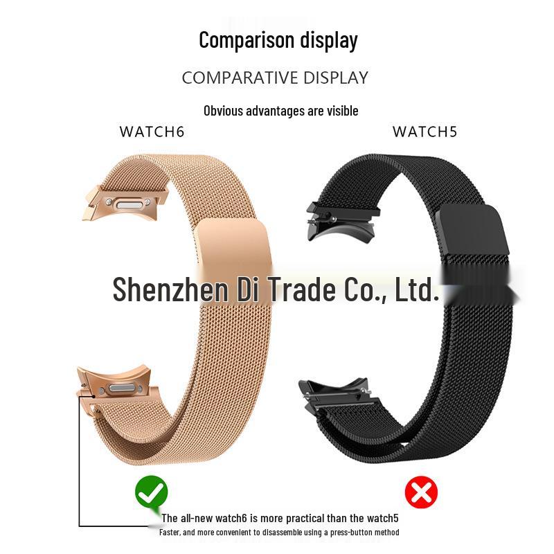 Samsung Watch6 Magnetic Milanese Stainless Steel Band