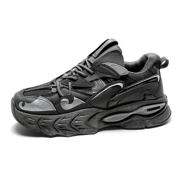 

Повседневная трендовая универсальная мужская старая обувь Новая молодежная летняя сетчатая дышащая мужская обувь Амортизирующая нескользящая мужская спортивная обувь 42 темно серый