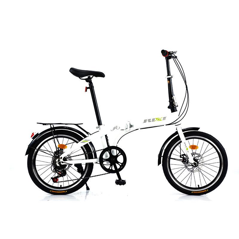Tusheng 20" Folding Commuter Bike: Portable Adult Mountain Bike with Dual Disc Brakes