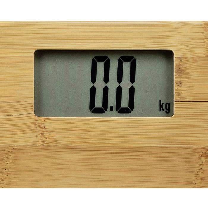 Tristar Pèse-personne de salle de bain 180 kg Bambou