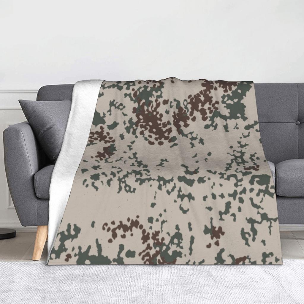 Tree Camouflage Fleece Throw Blankets Hunting Camouflage Pattern Blankets for Bed Travel Soft Plush Thin Quilt