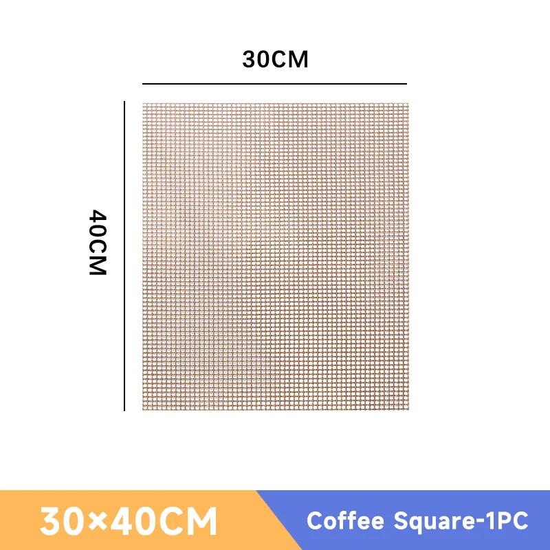 Non-stick Barbecue Mesh Mat Reusable Heat Resistance BBQ Baking Net Pad Kitchen Cooking Smoker Mat Liner Accessorie Tool