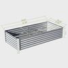 US 6x3x1.5Ft Galvanized Raised Garden Beds Large Elevated Planter Raised Beds Rot-Resistant Deep Root Planter Box For Vegetables