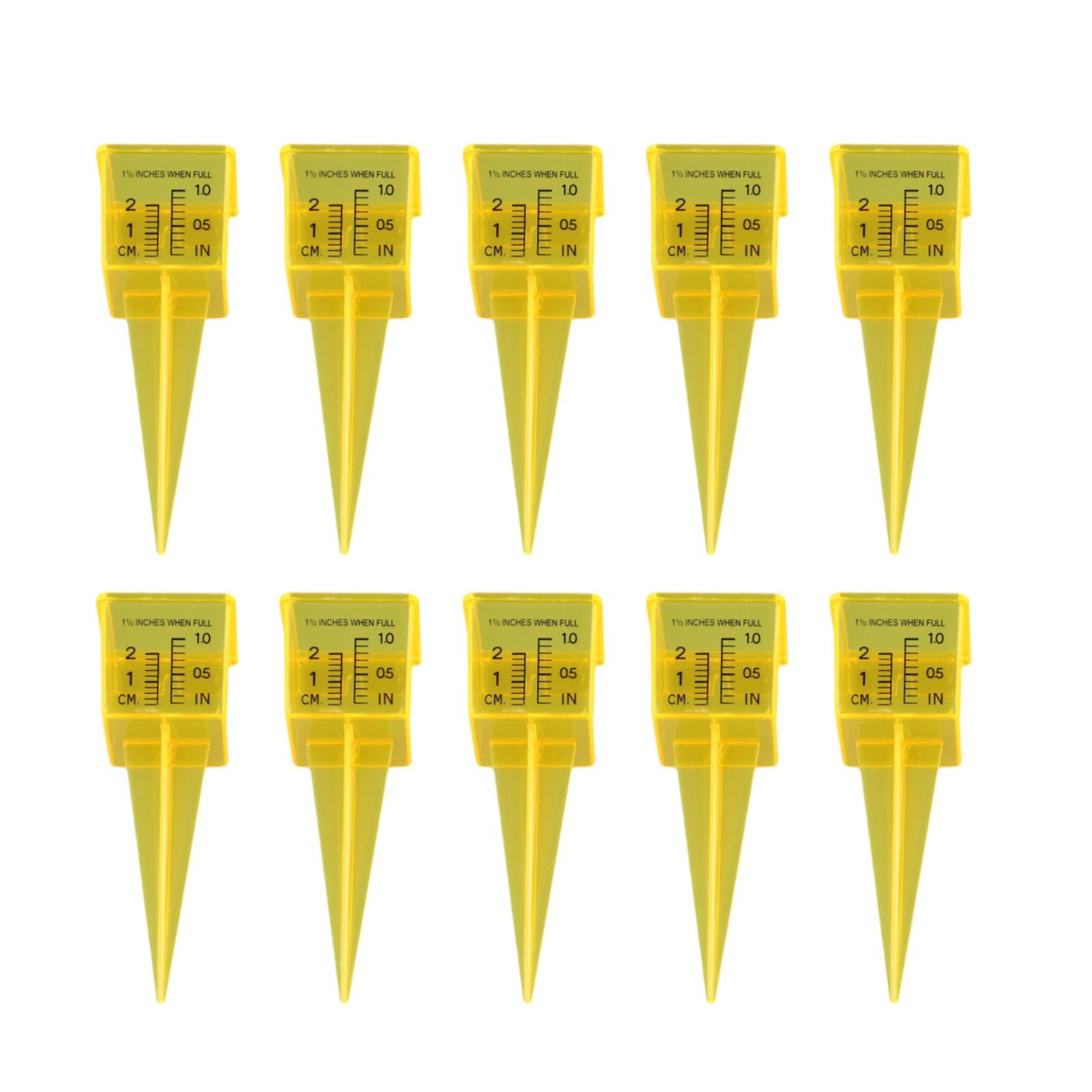 Garden Rain Gauge Lawn Rain Gauge Outdoor Rain Gauge Clear Markings 10pcs