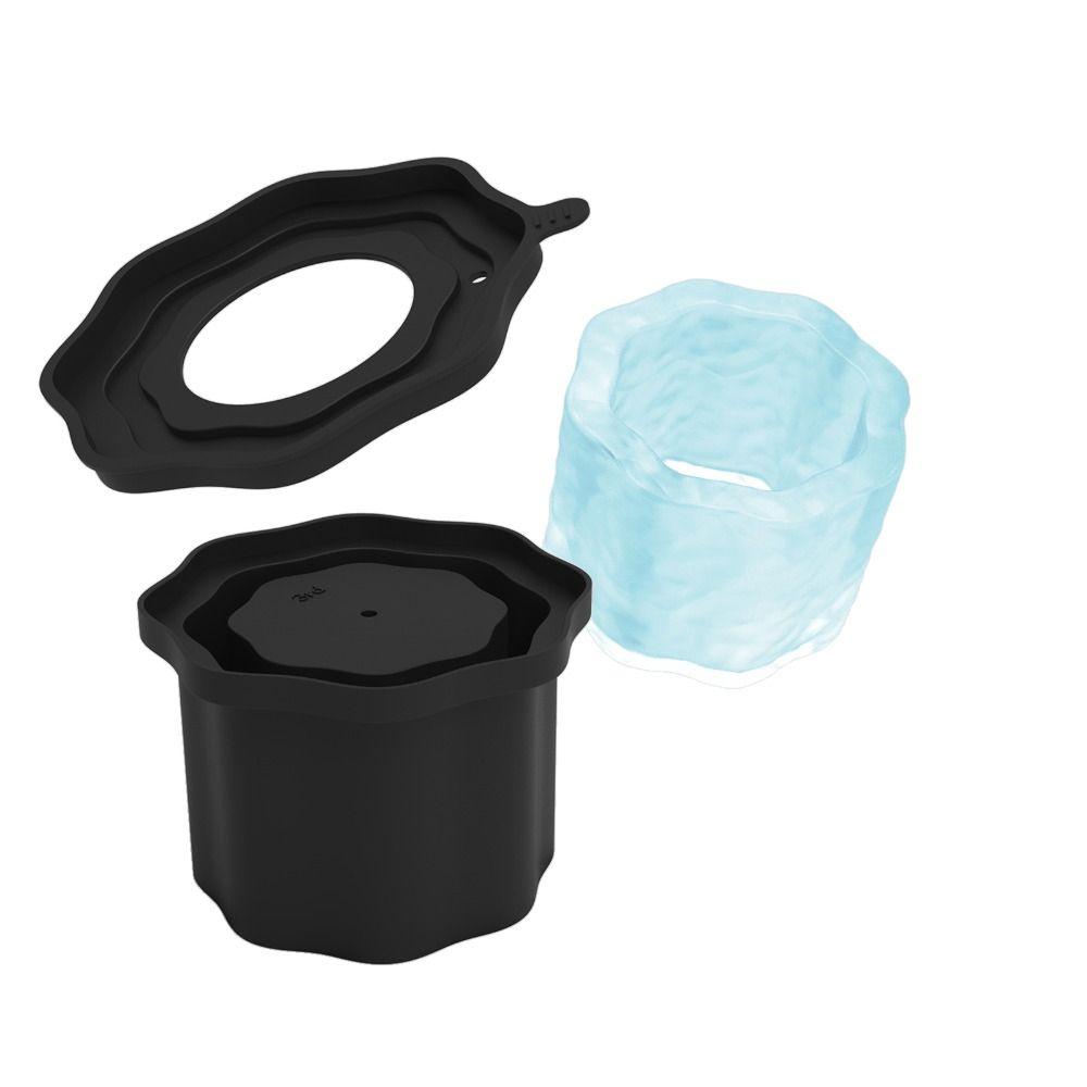Silicone Silicone Ice Molds with Lid Ice Cube Maker Mold for Stanley Cup 20-40oz