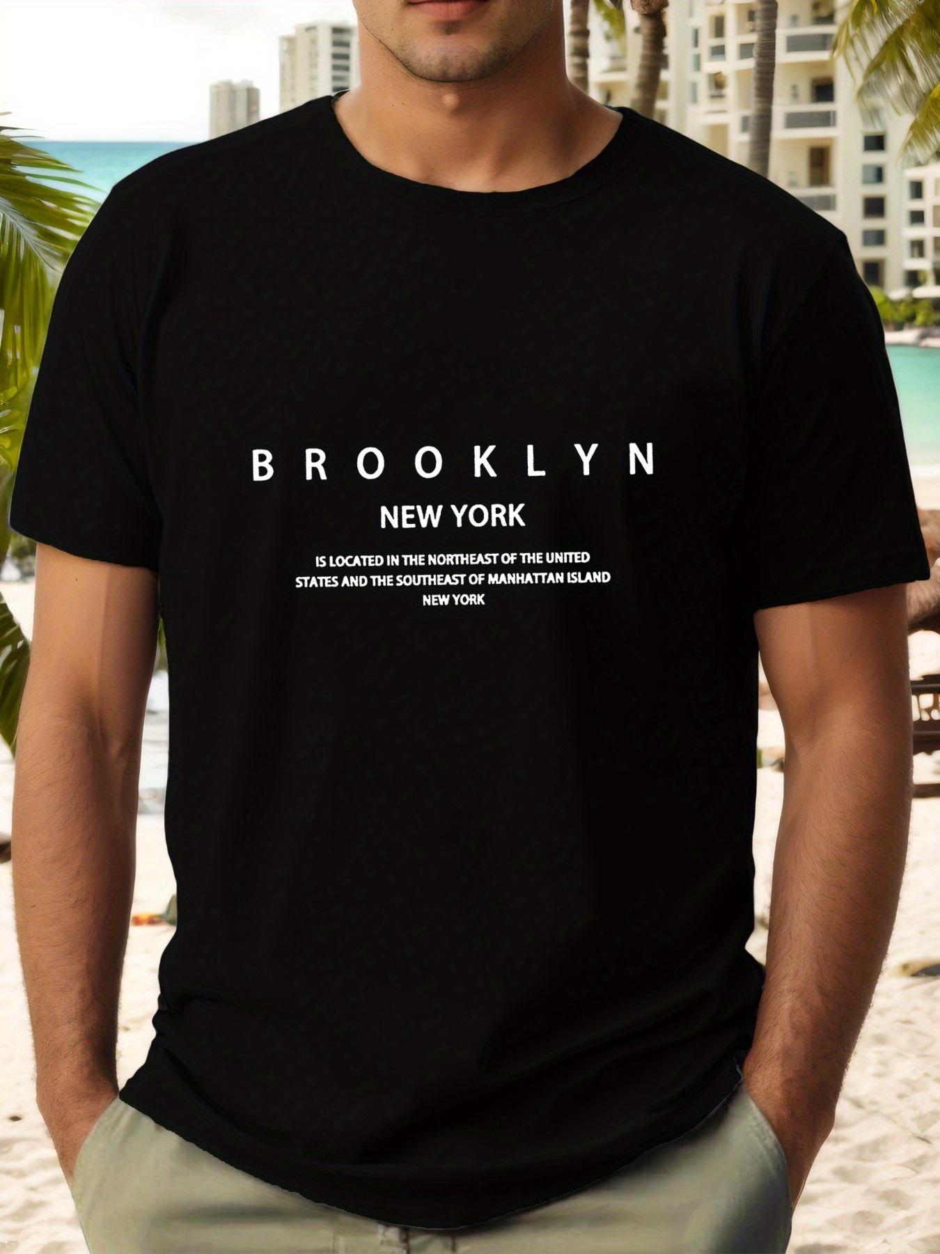 Brooklyn New York Graphic T-shirt - Casual Crew Neck S