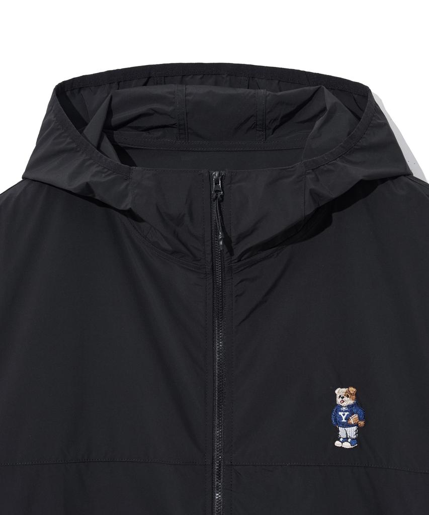 Yale Embroidery Dan Lightweight Packable Windbreaker_Black