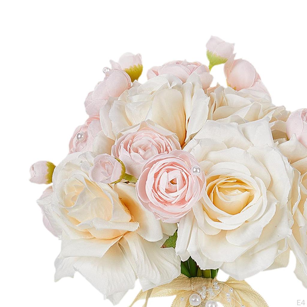 Künstlicher Rosenblumenstrauß für Hochzeit und Brautparty