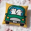Cute MatsuiS Cushion Cover Premium Comfort Reversible Pillow Cove -Two In One Design for Any Room & Car Interior