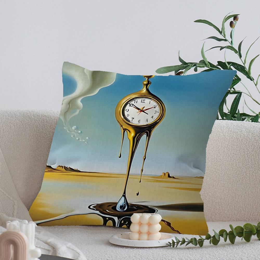 Surrealizm Słynne Dzieło Sztuki autorstwa Salvadora Dalego Poszewka na Poduszkę Prezent Dekoracja Domowego Biura Sypialnia Sofa Samochód Poszewka na Poduszkę etui x
