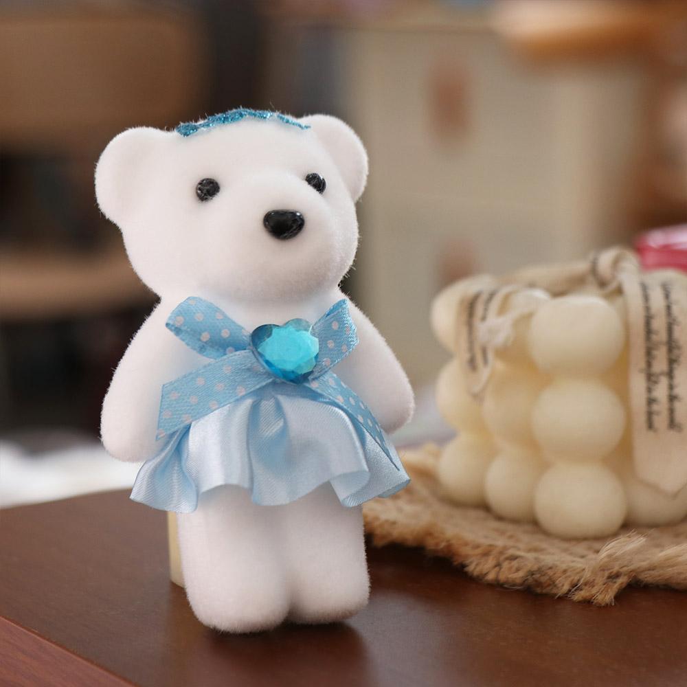 10pcs/set Plush Doll Mini Bear Flower Bouquet Plush Animal Cartoon Bouquet Doll Graduation Gifts