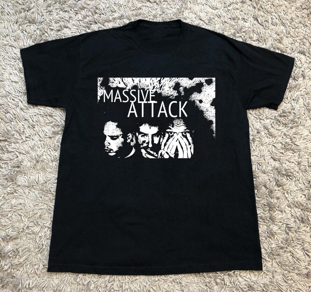 

Collection Massive Attack Band Gift Fans Black All Size TShirt AE407 Unisex T-Shirt M