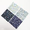 4Pcs 46x46cm 100% Cotton Leaf Flower Printed Ladies Handkerchiefs Women Square Face Towel Kerchief Bandana Party Favors