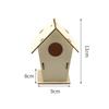 Wooden Bird Nest Hous DIY Hummingbird Cages Easy To Assemble Hanging Birdhouse  Outdoor