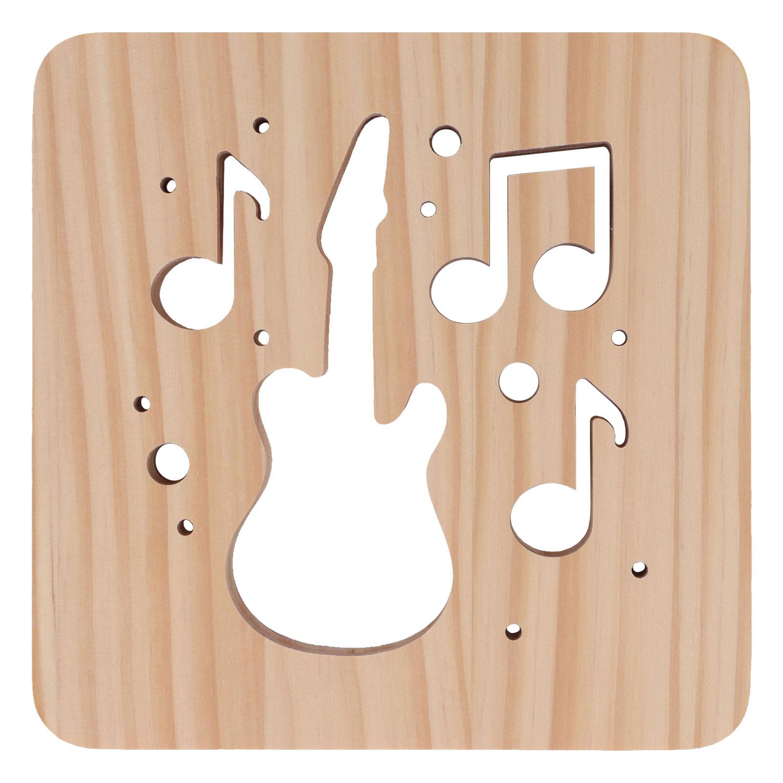 

Светодиодный ночник уникальный гитарный полый дизайн 3D деревянный ночник для гостиной спальни прикроватная тумбочка